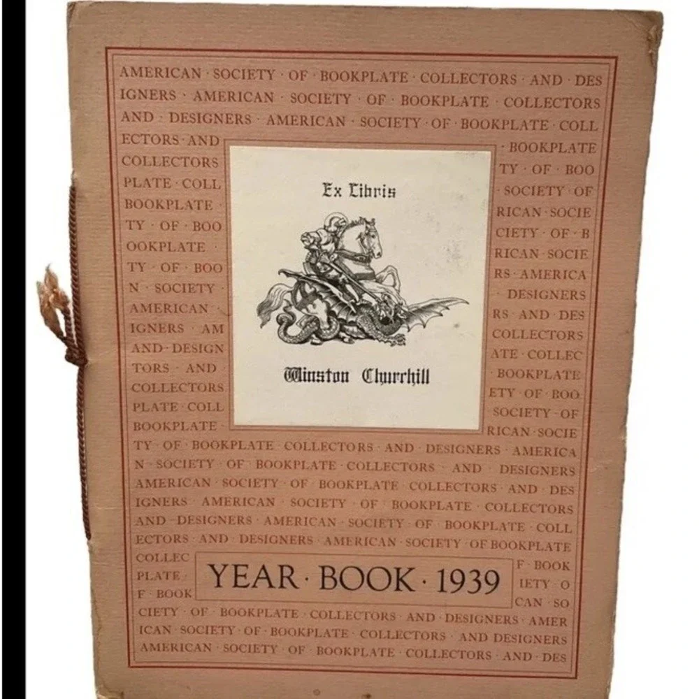 Ex Libris Year Book American Society of Bookplates Illustrated Rare 1939 Vintage